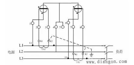 三相三线接线图