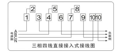 普通三相电表接线图